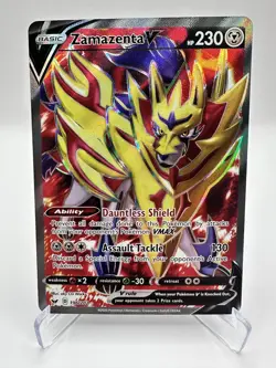 Zamazenta V (Full Art) 196/202 Swsh01: Sword & Shield Holo Pokemon Near Mint - Image 1