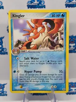 Kingler 26/112 EX FireRed & LeafGreen Pokemon MP - Image 1