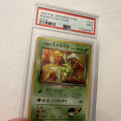 1998 Pokemon Rocket's Scyther Gym Challenge #123 Holo Vintage PSA 9 MINT - Image 3
