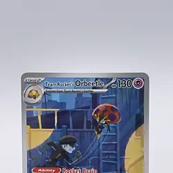Team Rocket's Orbeetle 198/182 Gold Star Rare Full Art Holo Destined Rivals 2025 - Image 2