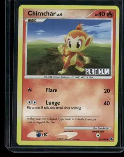 Pokemon Burger King Promos #056/100 Chimchar Reverse Holo - LP - Image 1