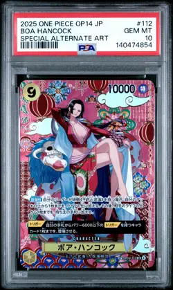 2025 ONE PIECE JPN OP14-THE AZURE SEA'S SEVEN #112 BOA HANCOCK PSA 10 - Image 1