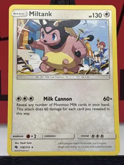Miltank 158/214 S&M Lost Thunder Regular Pokemon Card LP - Image 3