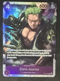 One Piece Card Game PURPLE Monkey.D.Luffy #ST18-004 Zoro-Juurou English - Image 1