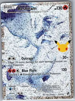 Reshiram 113/114 Celebrations: Classic Collection - Pokemon Card - NM - Image 1