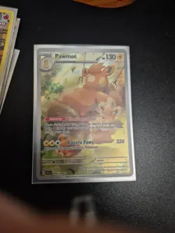 Pokemon TCG Pawmot Scarlet & Violet Base Set 209/198 Holo Illustration Rare - Image 1