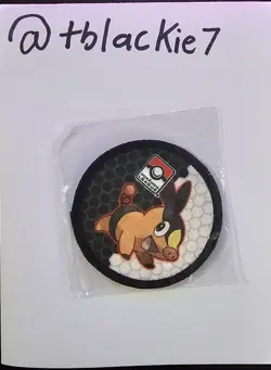 Tepig Season Black & White Pokemon League Promo Heat-Seal/Iron-On Patch New* - Image 1