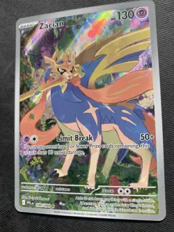 Zacian 100/094 Illustration Rare Pokemon TCG Phantasmal Flames Near Mint - Image 2