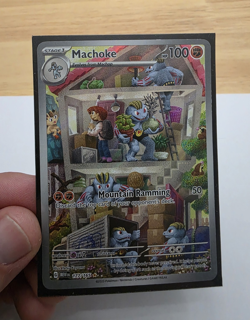 Pokemon Machoke 177/165 SV151 Illustration Rare Full Art Holo English 2023 - Image 1