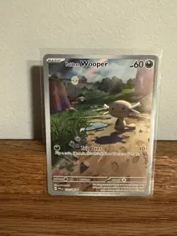 Pokemon Paldean Wooper Illustration Rare Holo 102/094 ME02: Phantasmal Flames - Image 1