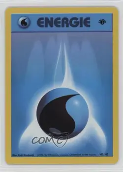 Water Energy German 1st Ed. Pokemon Base Set #102 1999 - Image 1