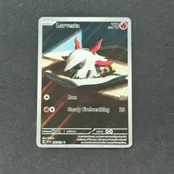 Larvesta 196/191 Illustration Rare SV08: Surging Sparks NM/M Pokemon TCG - Image 1