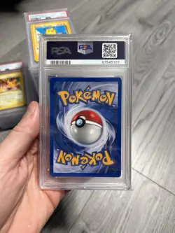 2001 Pokemon Black Star Flying Pikachu Promo Pokemon League #25 PSA 9 - Image 2