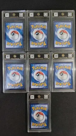 Pokemon CHN Pidgey AR 136/129 TOC 9-10 PRISTINE/GEM-MINT 7-Card Graded Set GL15 - Image 2
