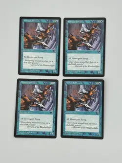 1997 MTG Winged Sliver x 4 - Tempest - Never Played - Near Mint - Image 1
