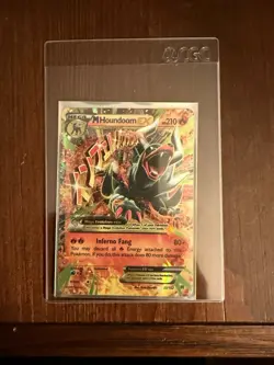 Pokemon TCG M Houndoom EX Ultra Rare Card 22/162 XY Breakthrough - Image 1