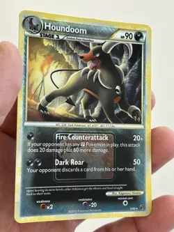 Pokemon TCG Houndoom HS-Undaunted 5/90 Reverse Holo Holo Rare - Image 1