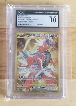 Pokemon tcg- Koraidon EX - Scarlet & Violet (254/198) CGC Grade 10 - Image 1