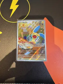 Minun 194/182 Paradox Rift Illustration Rare Pokemon Card best - Image 1