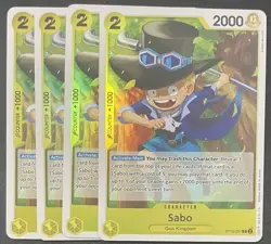 One Piece Card Game The Three Brothers #ST13-007 Sabo X4 English - Image 1
