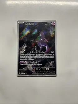 Pokemon TCG Scarlet & Violet Mewtwo SVP 052 Black Star Promo Card - Image 1