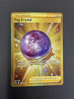 Pokemon TCG Fog Crystal 227/198 Chilling Reign Gold Card Secret Rare Near Mint - Image 1