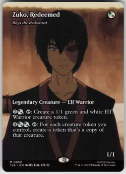 MTG Zuko Redeemed Rhys the Redeemed Borderless NM Avatar Last Airbender Magic 52 - Image 1
