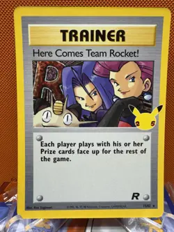 Pokemon TCG Here Comes Team Rocket! #15/82 Anniversary Celebrations - NM 1605 - Image 1