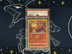 2018 POKEMON KOREAN SUN & MOON DRAGON STORM #003 CHARIZARD-HOLO PSA 8 - Image 1