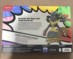 Pokemon TCG: Ascended Heroes Premium Poster Collection: Mega Lucario - SEALED - Image 2