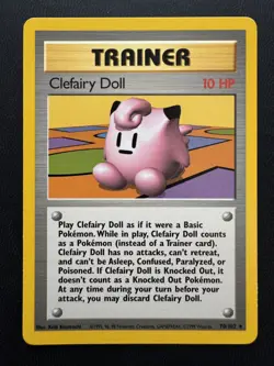 Pokemon TCG Base Set Unlimited 70/102: Clefairy Doll (LP) - Image 1