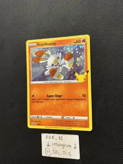 Pokemon McDonalds 25th Anniversary - Scorbunny - 16/25 - Holo Rare - M/NM - Image 4