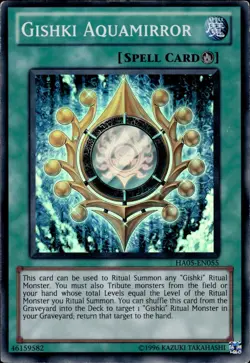 Gishki Aquamirror - Super Rare HA05-EN055 - LP - YuGiOh - Image 1