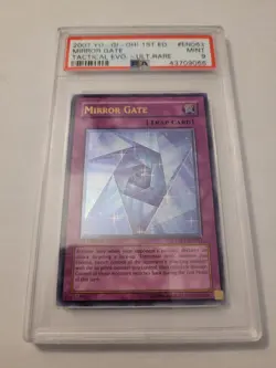 YUGIOH! PSA 9 2007 Mirror Gate TAEV-EN063 Ultimate Rare 1st Edition - Image 1