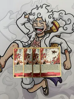 4x Fire Fist OP15-020 R Playset One Piece English - NM - Image 1