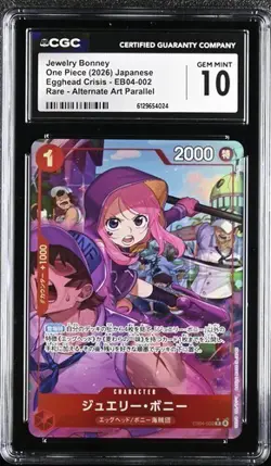 One Piece Jewelry Bonney Egghead Crisis Eb04-002 Alt Art CGC 10 Japanese - Image 1