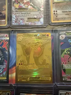 Pokemon Card Collection With Gold Charizard X EX - Image 5