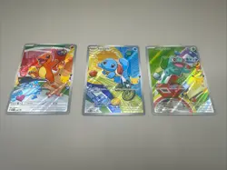 Pokemon First Partner Illustration Kanto Starters Promos Set x 3 Cards NM - Image 1