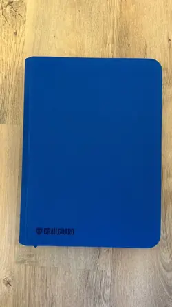 Grail Guard 9-Pocket Premium ZIP Trading Card Binder - 360 Card Capacity BLUE - Image 1