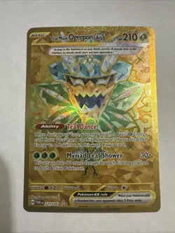Pokemon TCG Teal Mask Ogerpon Card 221/167 Twilight Masquerade Gold - Image 2