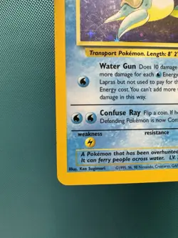 Lapras 10/62 Fossil Holo MP Pokemon Card 2577 - Image 4