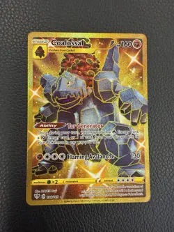Pokemon TCG Coalossal Darkness Ablaze Holo Card 198/189 Secret Rare - Image 1