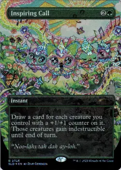 Inspiring Call (Confetti Foil) - Secret Lair Furby - 2328 - NM Foil - Image 2