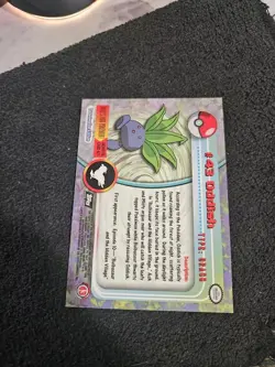 Pokemon - Topps - #43 Oddish - Black Logo - LP - Image 2