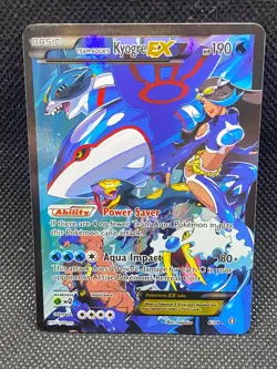 Pokemon ---TCG Team Aqua's Kyogre EX 6/34 Double Crisis Ultra Rare Holo Basic--- - Image 1