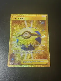 Pokemon Quick Ball Secret Rare 216/202 Sword & Shield Holo Pokemon TCG - Image 1