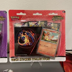 Ascended Heroes Tech Sticker Collection Set of 2 Pokemon Ghastly & Charmander - Image 3