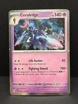 Ceruledge 098/193 Cosmos Holo Promo Phantasmal Flames Pokemon Near Mint - Image 1