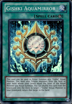 Gishki Aquamirror - Super Rare HA05-EN055 - MP - YuGiOh - Image 1
