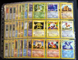 1st Edition Shadowless Base Set Complete Non-Holo Set 17-102 Pokemon Cards - Image 1